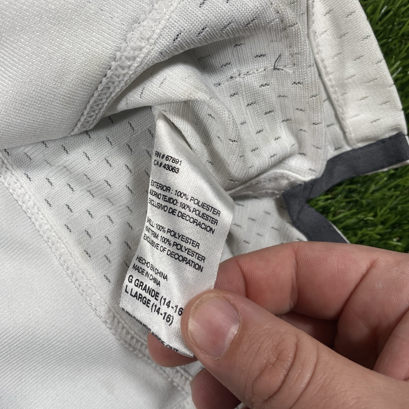 Eli Manning New York Giants Nike Jersey Youth Large White #10  thumbnail 9