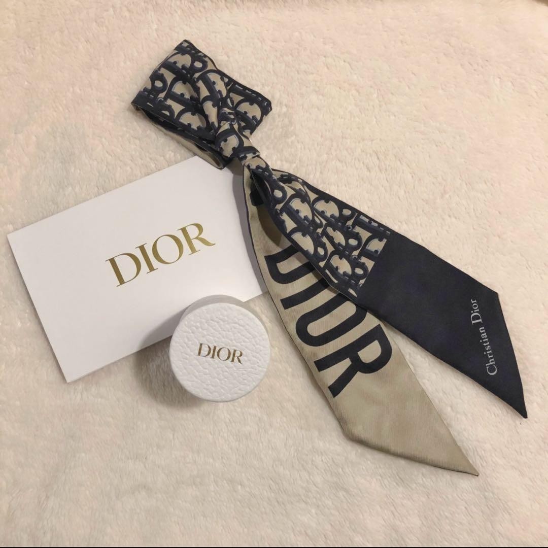 Dior Oblique Mitzah Silk Scarf 90cm Small Accessories Used | eBay