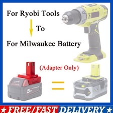 Battery Adapter Fits Milwaukee 18V Battery To For Ryobi 18V Cordless Power Tools