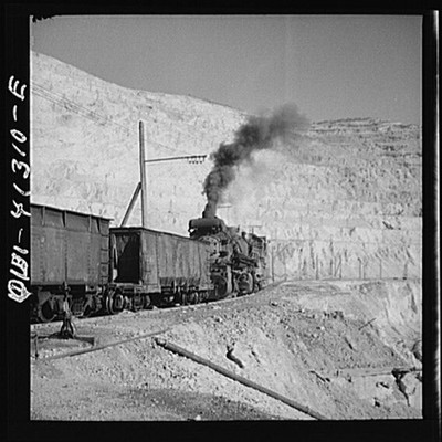 Bingham Canyon Utah 1910s Utah Copper Ore Train Mine Steam Locomotive