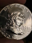 1960 Franklin Half Dollar SILVER  /Choice Gem Proof Luster / 3D MIRRORS