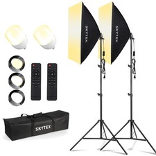 Softbox Lighting Kit 2Pack,20x28in Soft Box Upgrade 135W 2700-6400K 100V-240...