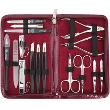 - brand quality 16 piece manicure pedicure grooming kit set for professional ...