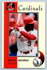 Brian Jordan 1994 St. Louis Cardinals Police Stadium Giveaway SGA