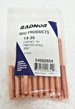 Radnor Mig Products 14-35 Contact Tip Tweco Style .035"