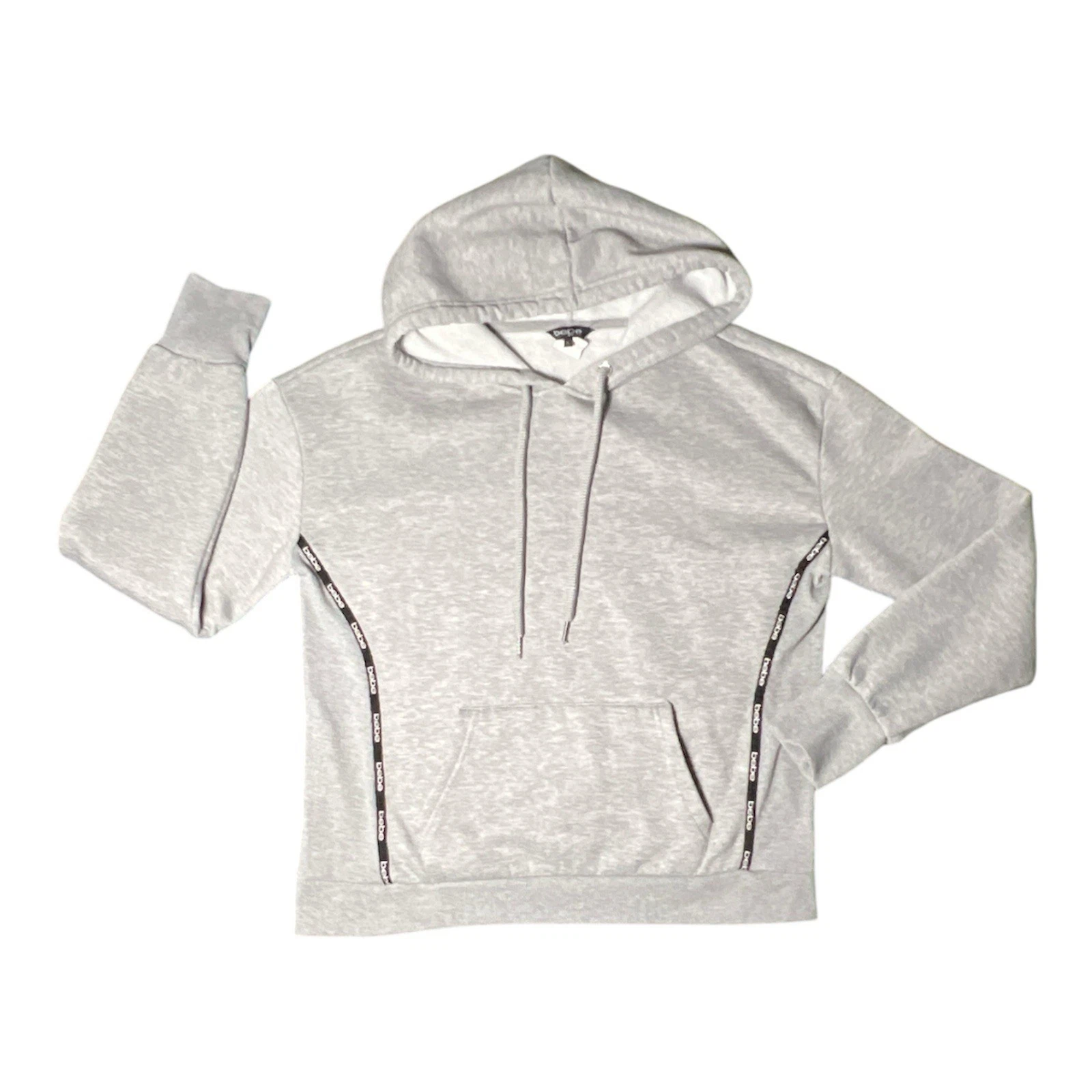 BEBE Sport Hoodie Women’s Size L Sweatshirt Gray