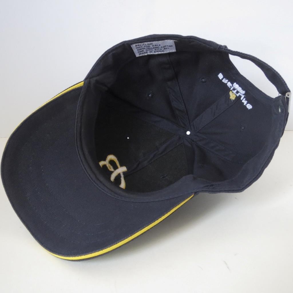 Breitling Watch Aviator Baseball Hat Navy Blue Ye… - image 12