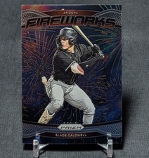 Slade Caldwell Fireworks Prospect Rookie 2025 Panini Prizm Card #15 Diamondbacks
