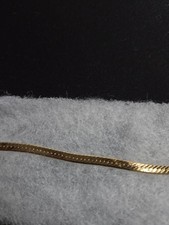7 1/2-inch Gold-Toned Snake Bracelet