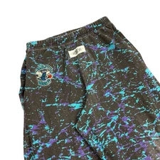 Vintage 90s Zubaz Charlotte Hornets Pants Size Small NBA Basketball