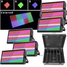 6PCS 768LED Wall Wash Light Stage Effect Beam Lights RGB DMX PartyLighting Case
