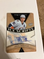 JOHN TAVARES TORONTO MAPLE LEAFS TRILOGY ICE SCRIPTS #IS-TV AUTOGRAPH N/M