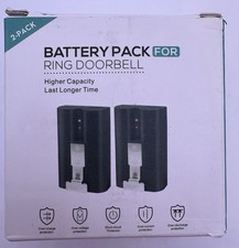 Two NEW Rechargeable V4 Battery 7200 mAh High Power Ring Video DoorBell 2 3 4
