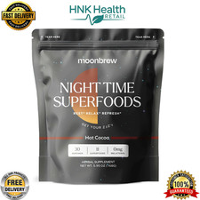 MoonBrew Nighttime Magnesium Hot Cocoa, Natural Sleep Aid Drink Mix   5.95 oz