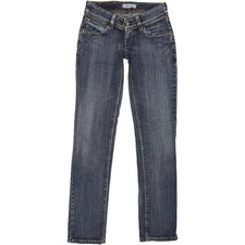 Levi's 571  Herren Blau Straight Slim Stretch Jeans W27 L31 (78072)