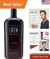 Men's Styling Gel: Firm Hold  High Shine, Moisturizes  Controls Frizz