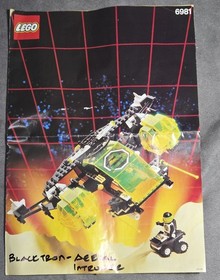 LEGO 6981 Aerial Intruder - 100% COMPLETE - Blacktron II - Original Instructions