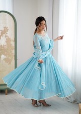 GOWN SALWAR KAMEEZ PAKISTANI INDIAN WEDDING PARTY WEAR DRESS BOLLYWOOD SUIT NEW