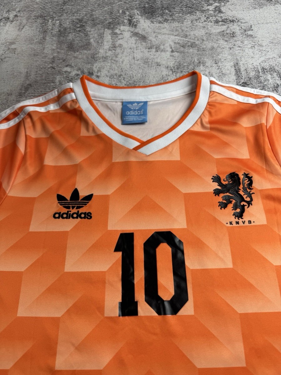 Netherlands Gullit Retro Kit 1988 Adidas Home Soccer Football T