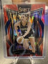 2025 Panini Select WNBA Jacy Sheldon #73 Concourse Red Flash Prizm /349 Mystics