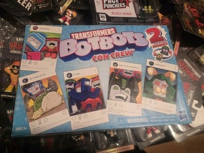 2019 Hasbro SDCC Exclusive Transformers BotBots Con Crew Set   2 Modes Brand New