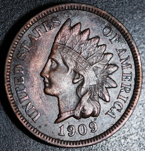 1909 INDIAN HEAD CENT - With LIBERTY & DIAMONDS - XF EF