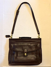 Vintage Coach Beekman 5266 Briefcase Dark Bro...