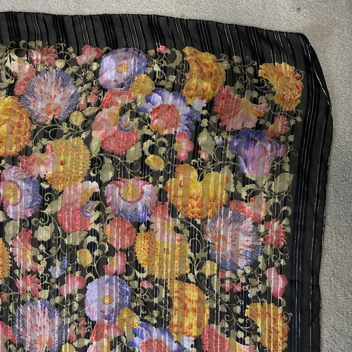 Pierre Balmain Floral Print 100% Silk Scarf Made In Italy Vintage Designer 52x52, $39.99 - Photo 4