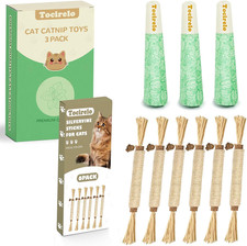 Catnip Toys and Silvervine Sticks for Cats