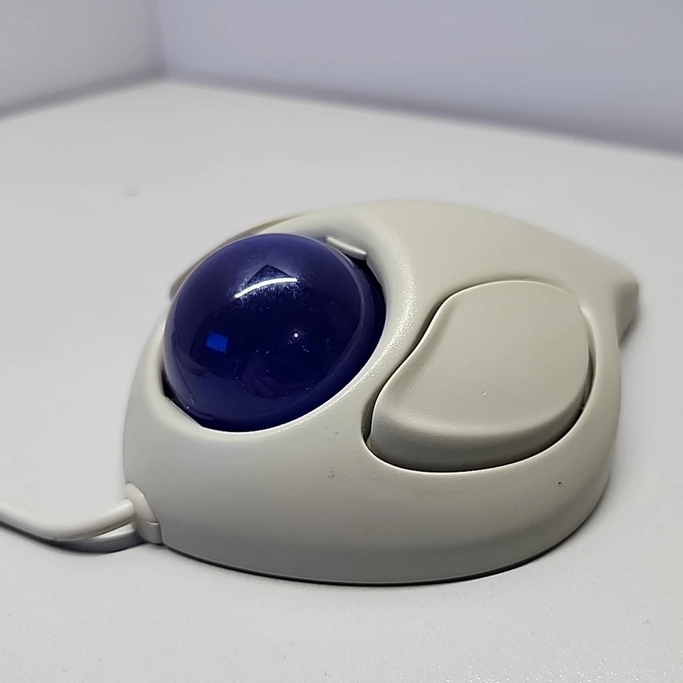 Ratón USB 64226/HTB 164 bola azul vintage Kensington Orbit Trackball - PROBADO Foto 2 de 4