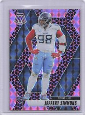 2025 Panini Mosaic Jeffery Simmons Pink Spectris/13 #81 Titans 127