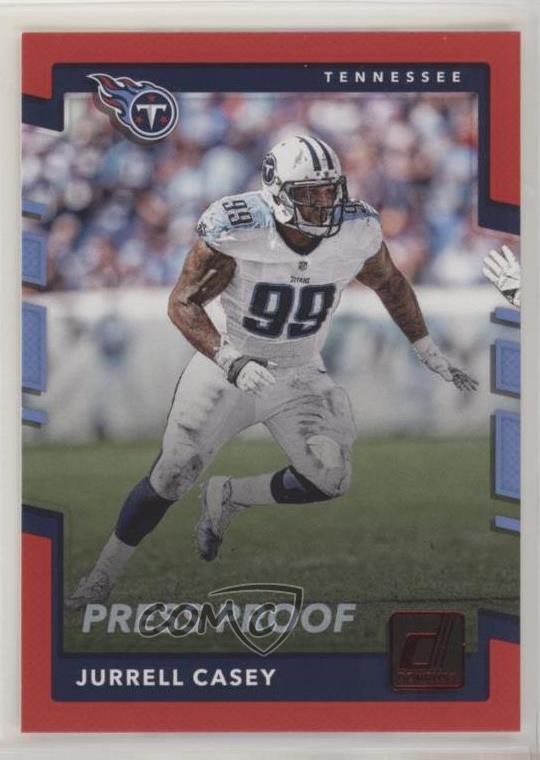 2017 Panini Donruss Press Proof Red Jurrell Casey #52 0o9