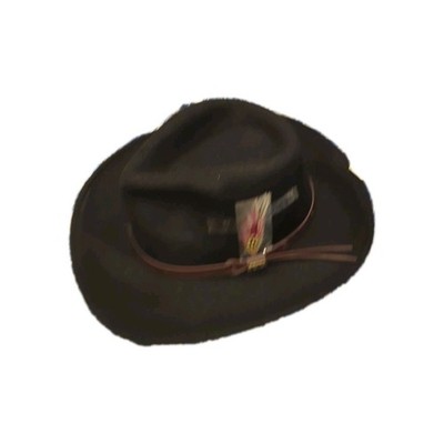  Classico Men's Crushable Felt Outback Hat Extra Large Black