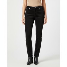 Good American GOOD LEGS FAUX SUEDE PANTS GL100T BLACK033 Size 8/29