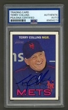 Terry Collins Signed 2016 Topps Heritage Card #270 (PSA) New Yorks Mets Mgr Auto