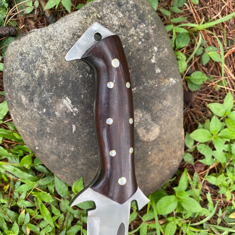 Custom Handmade Carbon Steel Blade Survival Bowie Knife | Hunting Knife Camping