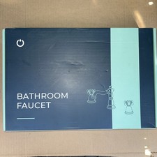 Bathroom Faucet Widespread 2-Handle with Drain Assembly MATTE BLACK