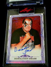 2026 Leaf Art of Sport WWE HOF Demolition SMASH SP Purple Encased Auto #11/15