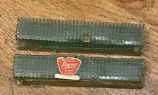 Vintage Vogue Rectangle Flower Frogs Lot Of 2 Original Wrapping 5 Inch Long