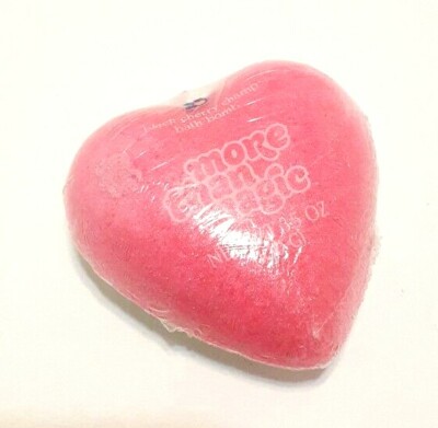 Pink Yellow Heart Shaped Black Cherry Blast Scented Bath Bomb More Than Magic 