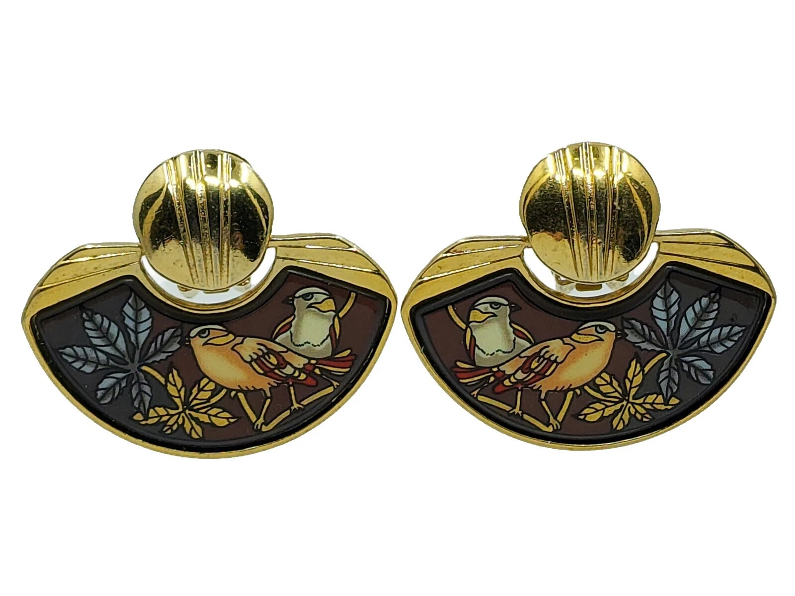 Chapado en Oro Amarillo Michaela Frey Esmalte Joyería de Moda