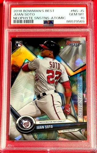 JUAN SOTO PSA 10 RC ~ 2018 Bowman's Best Neo/Sens Atomic Ref FREE SHIPPING!