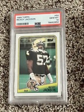 PSA 10 GEM MINT FOOTBALL CARD 1988 TOPPS HOF RICKEY JACKSON NEW ORLEANS SAINTS