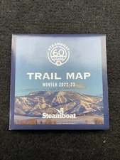 Steamboat Springs Ski Resort 2022-2023 60th Anniversary map lift ticket vail NEW