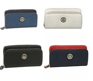 tommy hilfiger zipper wallet