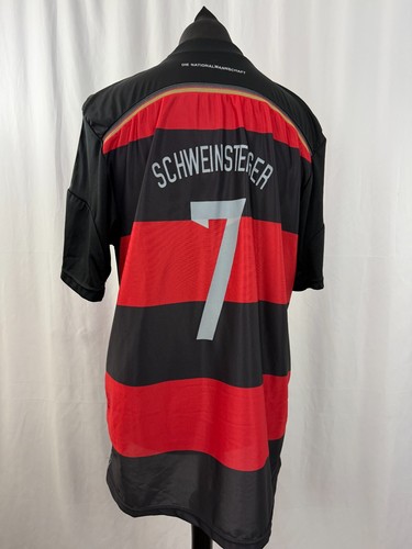 Mens Adidas DFB Germany 2014 Away Jersey Number 7 Schweinsteiger 2XL 44 in - Picture 12 of 16