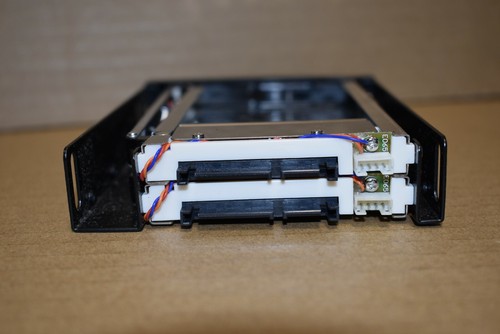 Dual Bay 2.5" SATA Hard Drive Caddy Internal Mobile Rack ME-240 - Picture 3 of 3
