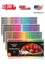 Shuttle Art 136 Coloured Pencils , Soft Core Colouring Pencils Set