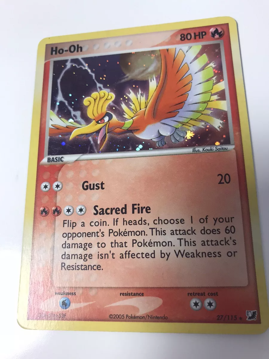 Ho-Oh ex 104/115 - EX Unseen Forces - EX Ruby & Sapphire - Pokemon Trading  Card Game - PokeMasters