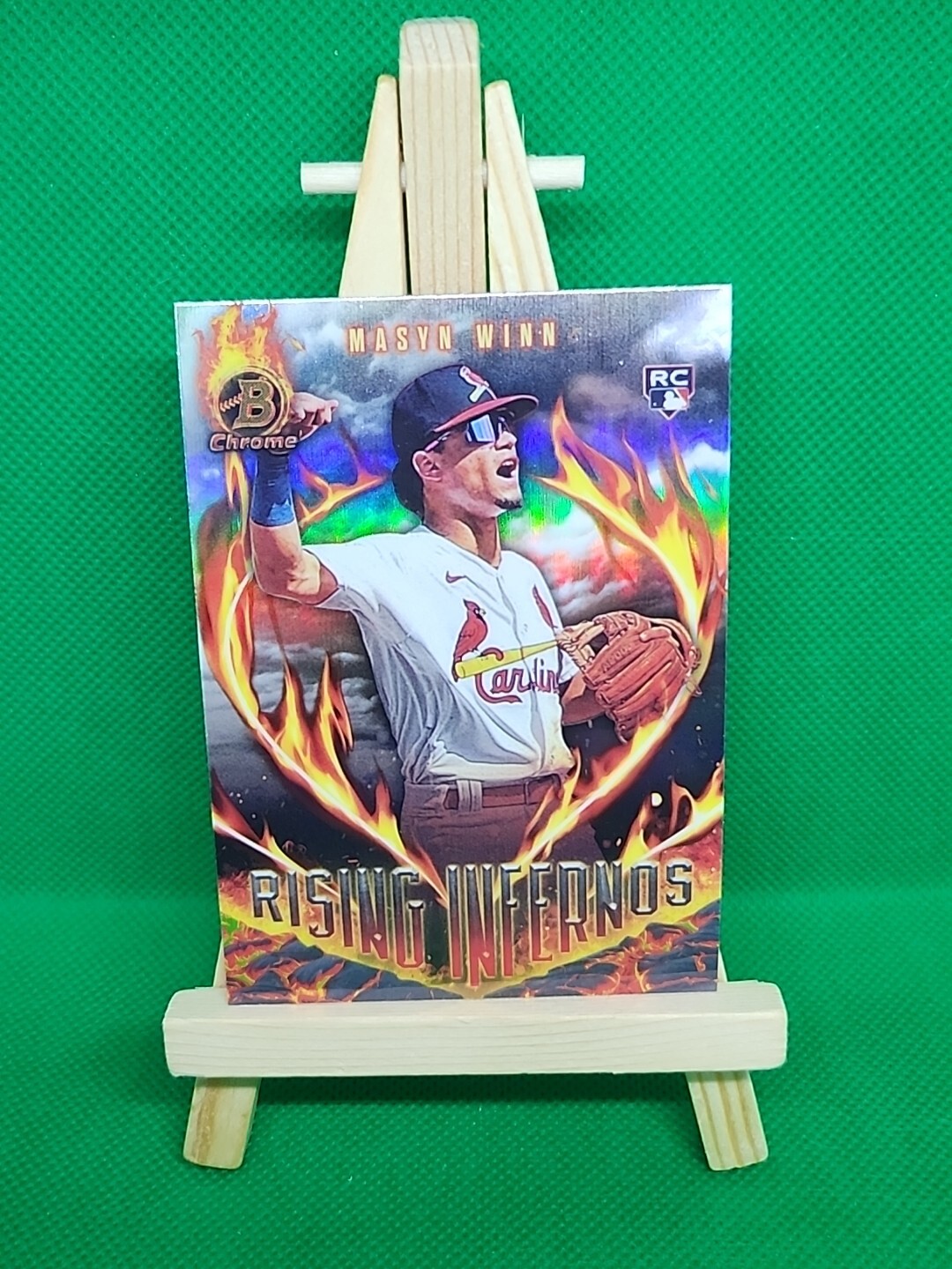 2024 Bowman #RI-7 Masyn Winn Rising Infernos St. Louis Cardinals